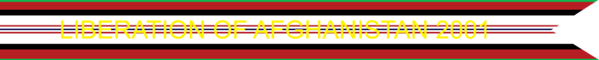 Liberation of Afghanistan 11 September 2001 - 30 November 2001 U.S. Army Campaign Streamer